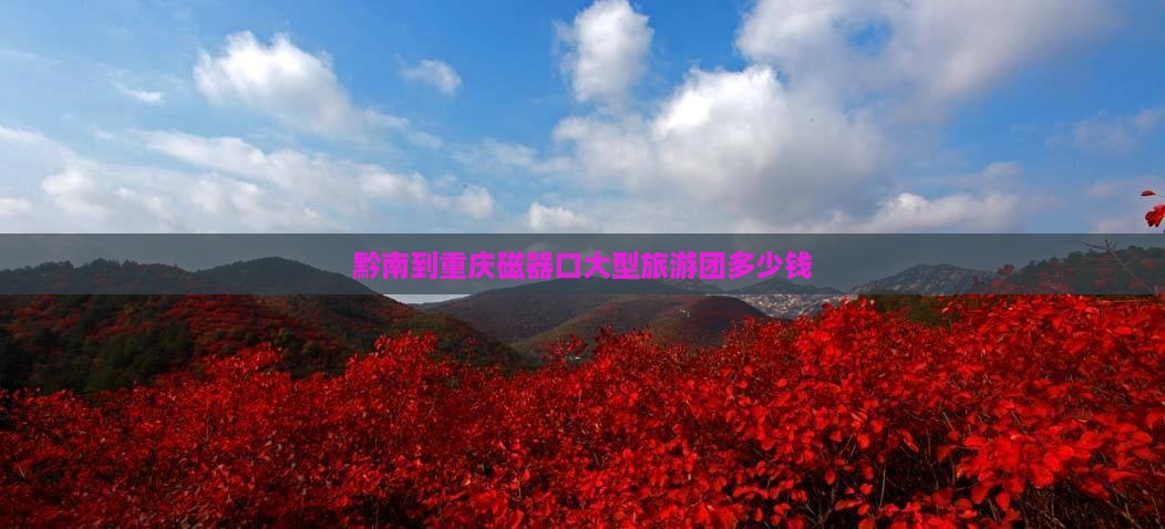 黔南到重庆磁器口大型旅游团