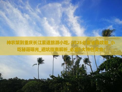神农架到重庆长江索道旅游小吃
