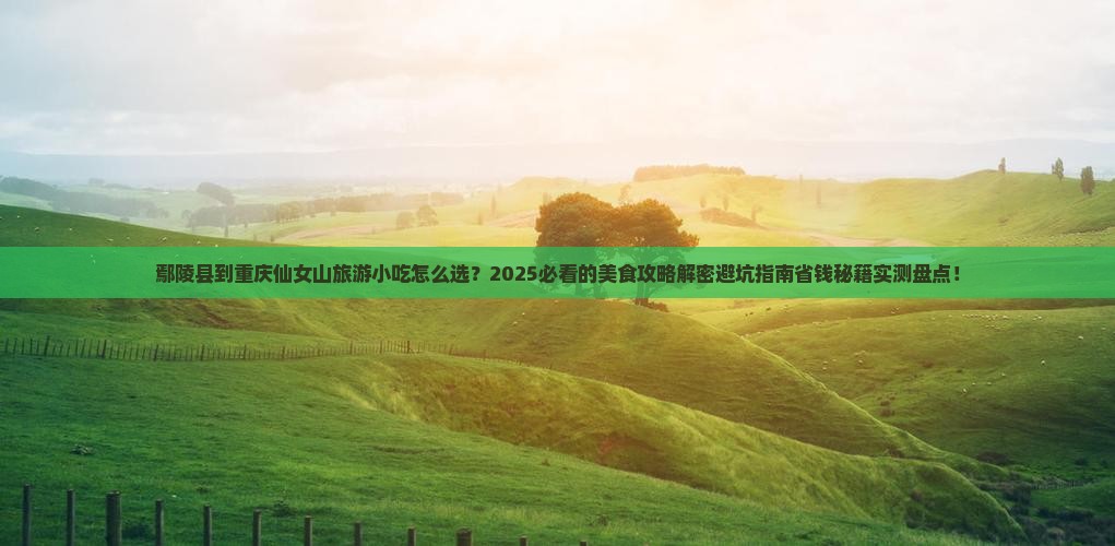鄢陵县到重庆仙女山旅游小吃
