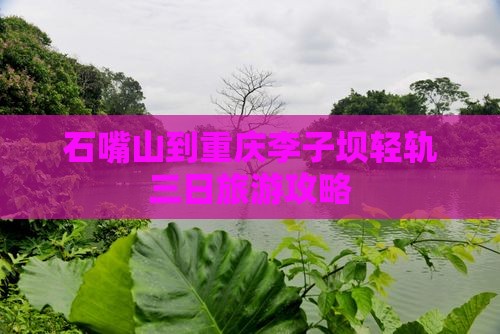 石嘴山到重庆李子坝轻轨三日旅游攻略
