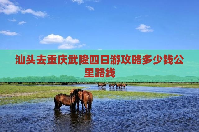 汕头去重庆武隆四日游