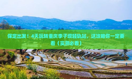 保定到重庆李子坝轻轨站四日游
