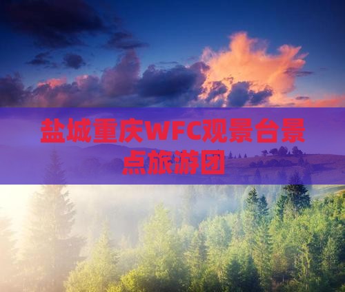 盐城去重庆wfc观景台大型旅游团