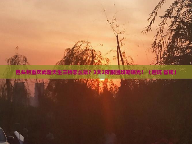 包头到重庆武隆天生三桥团体旅游