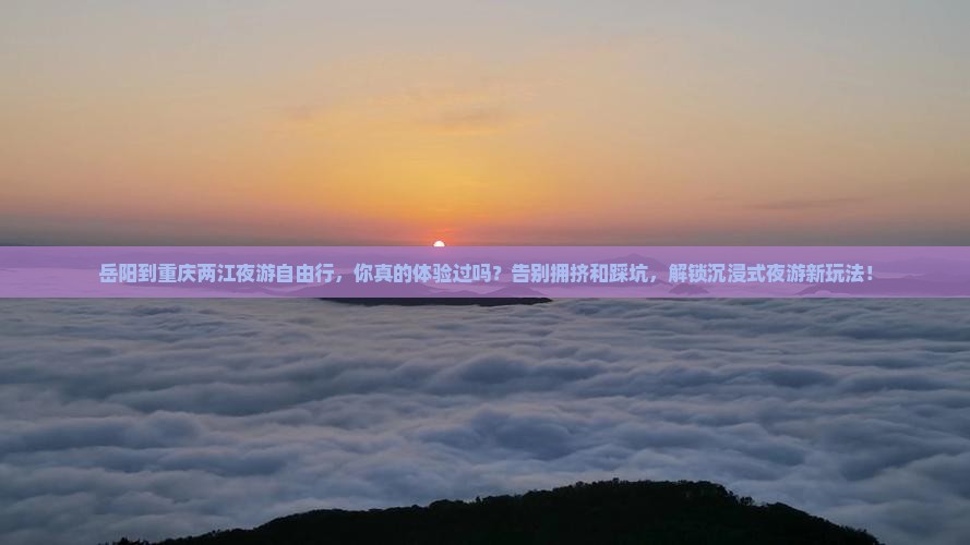 岳阳到重庆两江夜游自由行