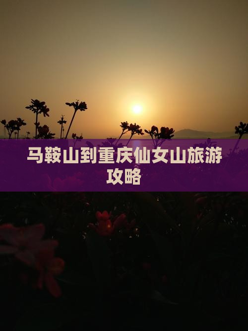 马鞍山到重庆仙女山旅游