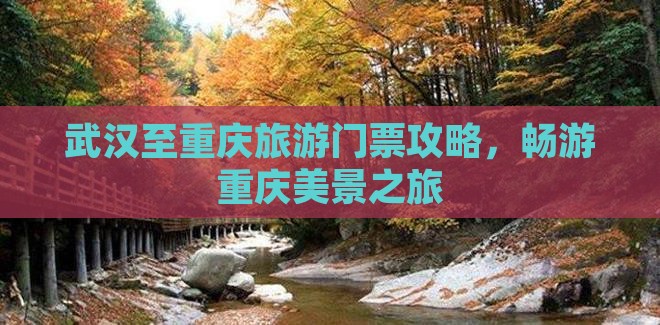 武汉至重庆旅游门票攻略，畅游重庆美景之旅