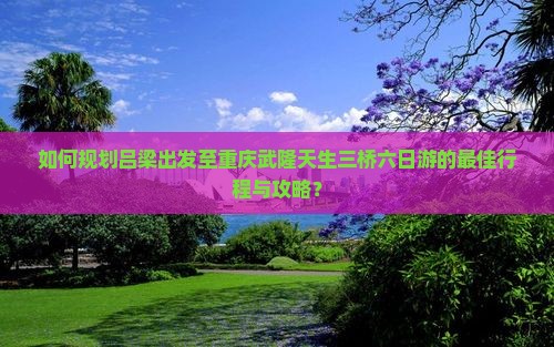 吕梁到重庆武隆天生三桥六日游