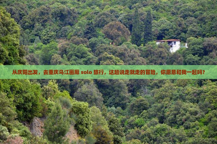 庆阳去重庆乌江画廊个人游