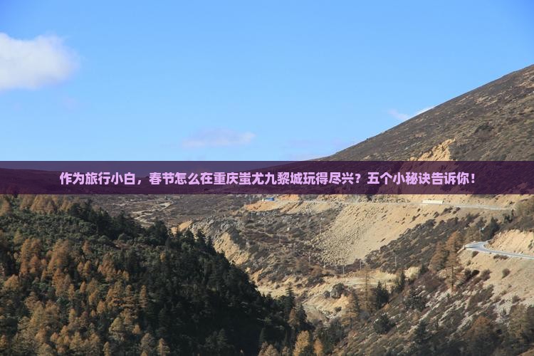 春节去重庆蚩尤九黎城景点