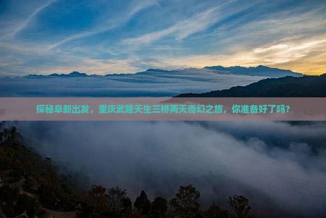 阜新去重庆武隆天生三桥二日游 阜新去重庆武隆天生三桥二日游