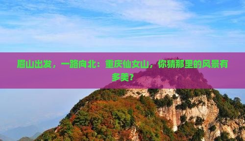 眉山到重庆仙女山旅游