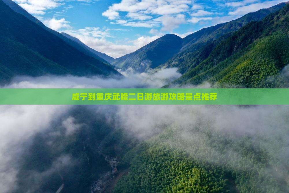 咸宁到重庆武隆二日游