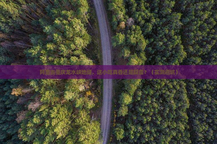 阿里去重庆龙水峡地缝旅游小吃