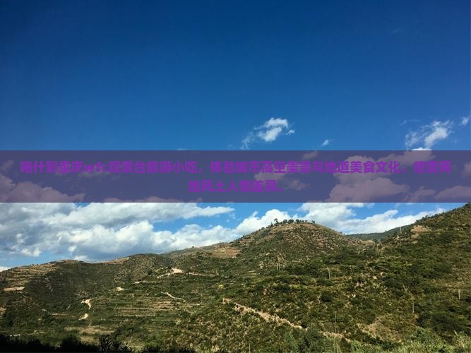 喀什到重庆wfc观景台旅游小吃