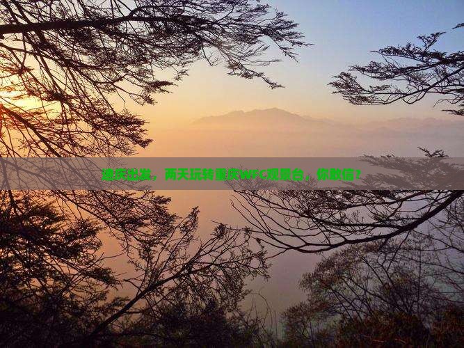 迪庆去重庆wfc观景台二日游