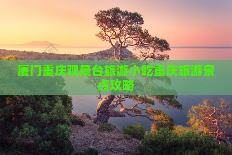 厦门去重庆wfc观景台旅游小吃
