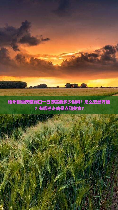 梧州到重庆磁器口一日 梧州到重庆磁器口一日