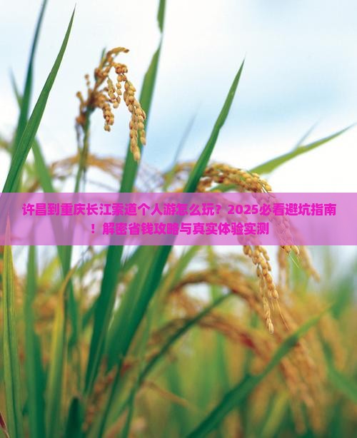 许昌到重庆长江索道个人游