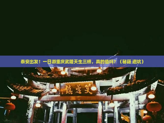 泰安到重庆武隆天生三桥一日