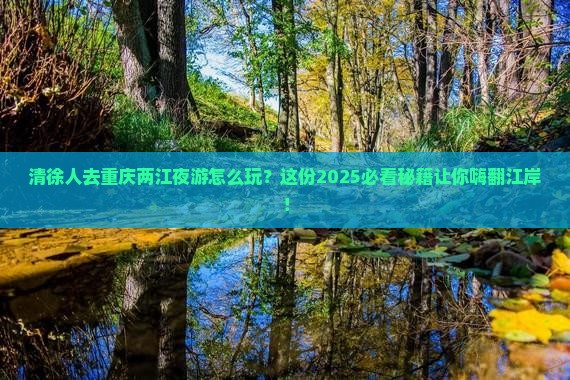 清徐去重庆两江夜游攻略