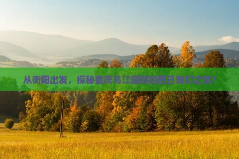 衡阳到重庆乌江画廊四日游