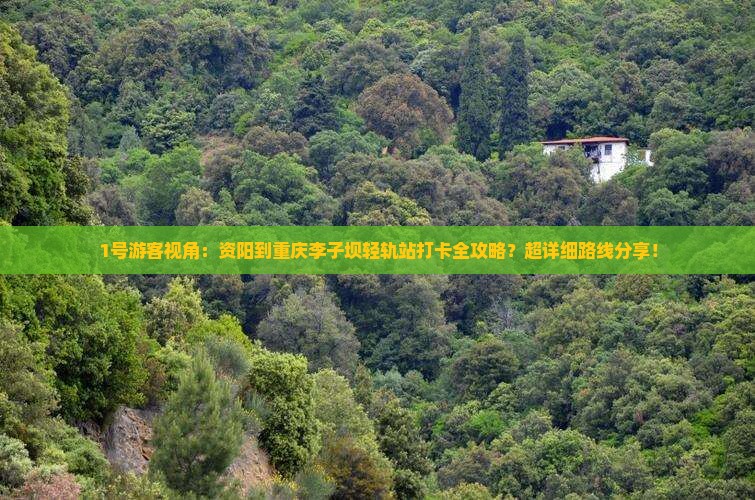 资阳去重庆李子坝轻轨站必去地