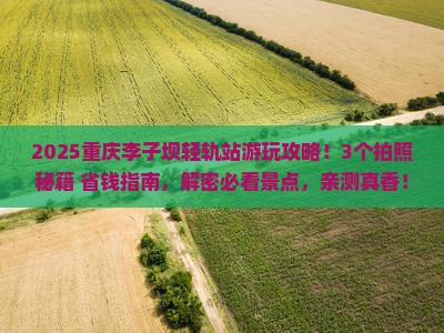 六月到重庆李子坝轻轨站景点