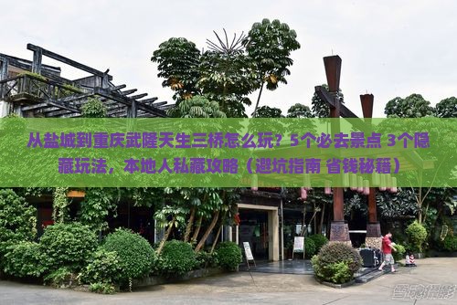 盐城到重庆武隆天生三桥哪里玩