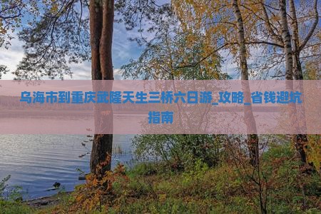 乌海市到重庆武隆天生三桥六日游