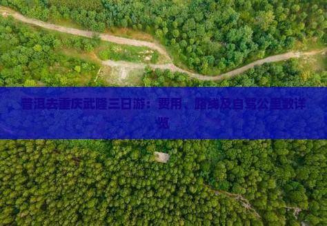 普洱去重庆武隆三日游：费用、路线及自驾公里数详览