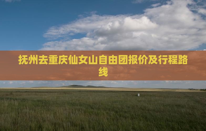 抚州去重庆仙女山自由团报价及行程路线