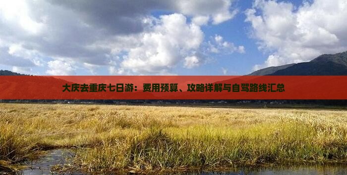 大庆去重庆七日游：费用预算、攻略详解与自驾路线汇总