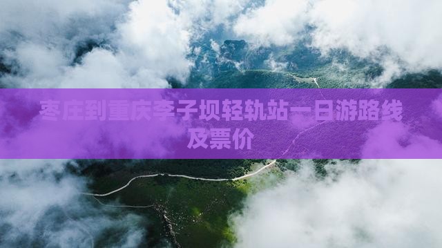 枣庄到重庆李子坝轻轨站一日游路线及票价