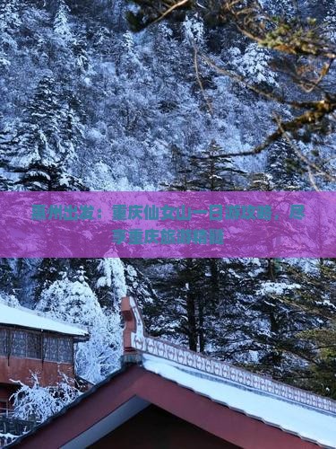 惠州出发：重庆仙女山一日游攻略，尽享重庆旅游精髓
