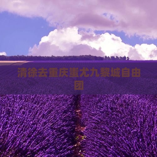 清徐去重庆蚩尤九黎城自由团