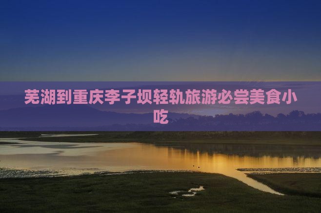 芜湖到重庆李子坝轻轨旅游必尝美食小吃