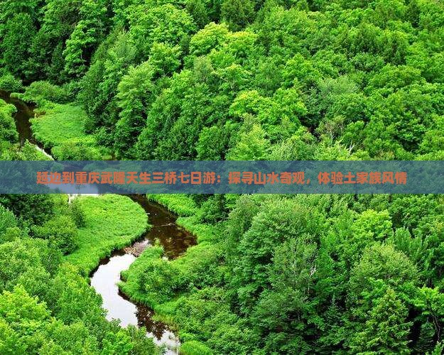 延边到重庆武隆天生三桥七日游：探寻山水奇观，体验土家族风情