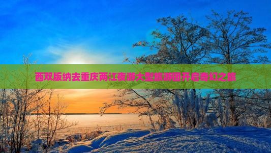 西双版纳去重庆两江夜游大型旅游团开启奇幻之旅