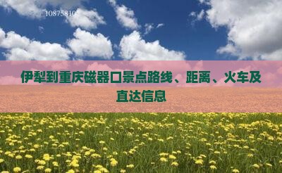 伊犁到重庆磁器口景点