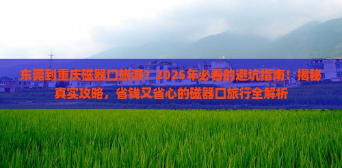 东莞到重庆磁器口旅游