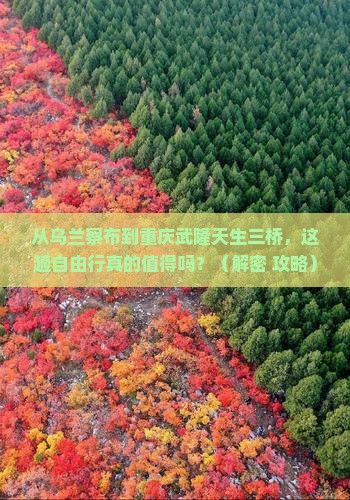 乌兰察布去重庆武隆天生三桥自由行