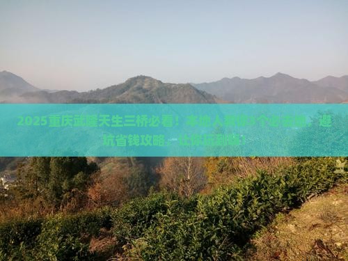 六月去重庆武隆天生三桥必去地