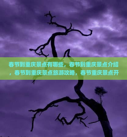 春节到重庆景点