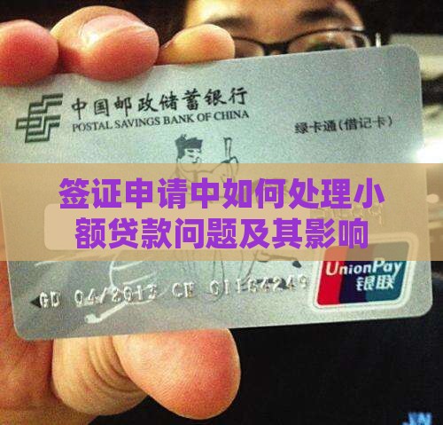 签证申请中如何处理小额贷款问题及其影响