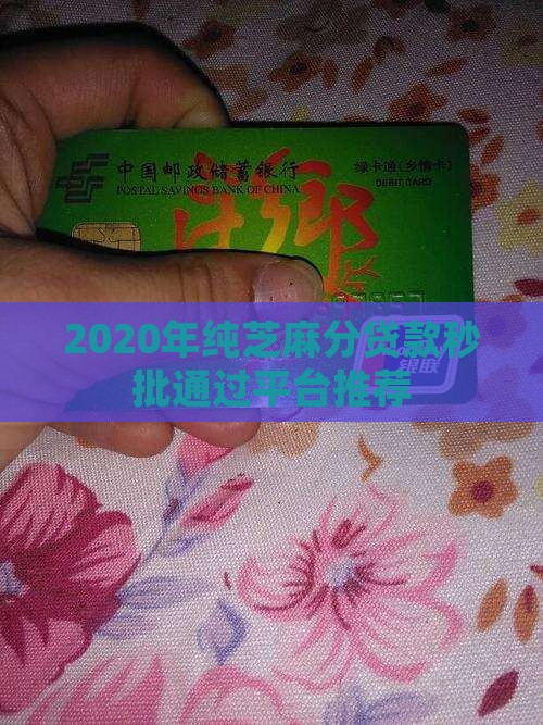 2020年纯芝麻分贷款秒批通过平台推荐