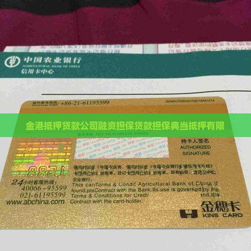 金港抵押贷款公司融资担保贷款担保典当抵押有限