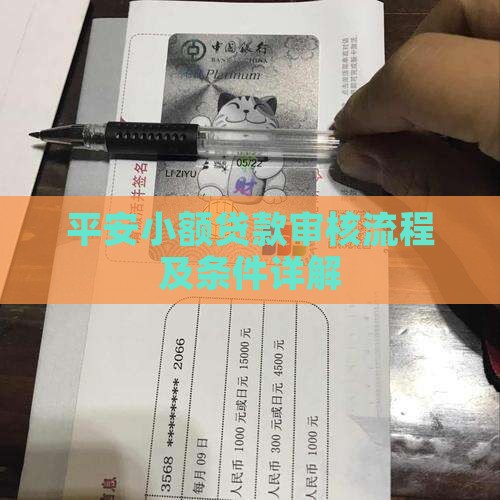 平安小额贷款审核流程及条件详解