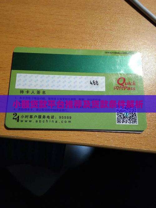 小额贷款平台推荐及贷款条件解析