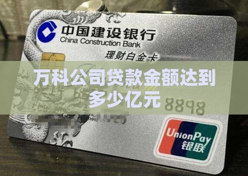 万科公司贷款金额达到多少亿元